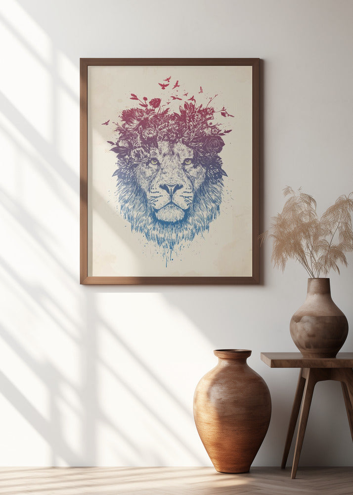 Floral lion