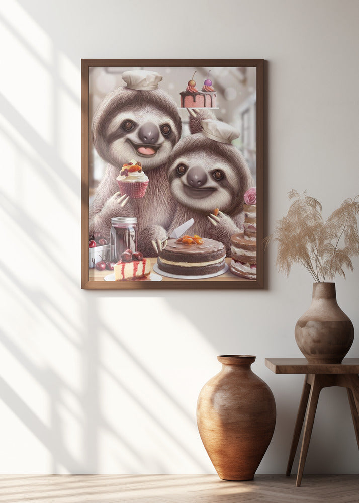 SLOTH BAKING CAKES