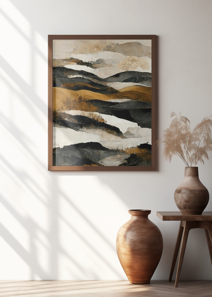 Ochre And Beige Mountains