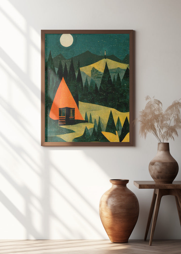 Moonlit Cabin Dream