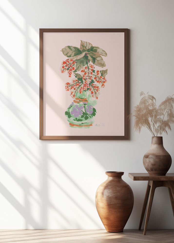 Blooming Vase In Red