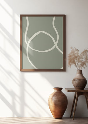 Art Prints of GREEN LINES 01