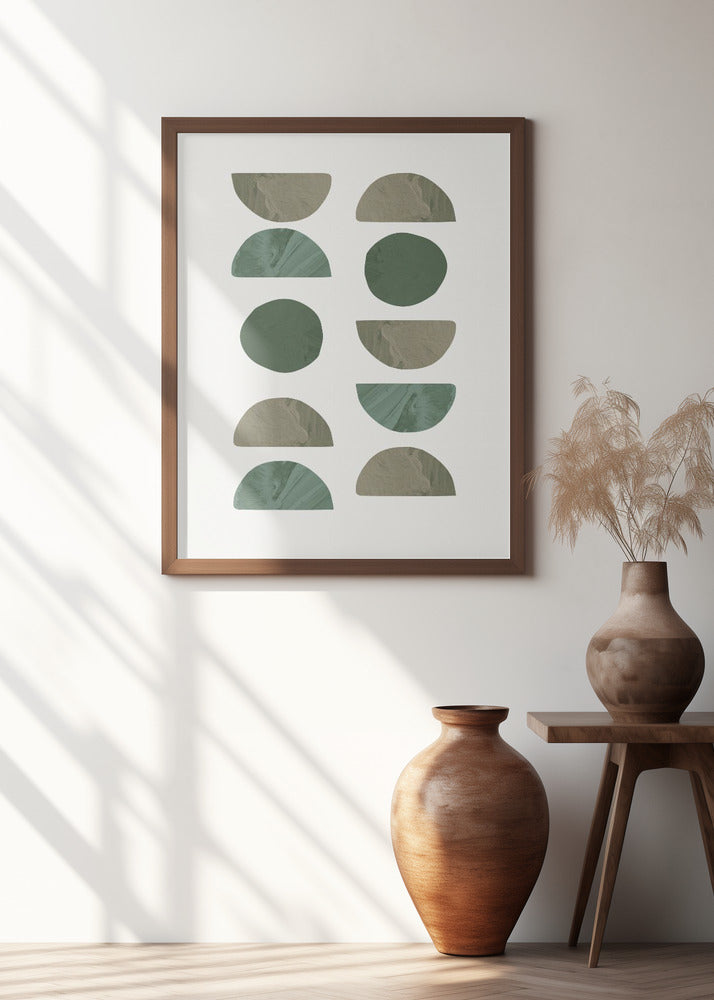 Art Prints of Collage Green