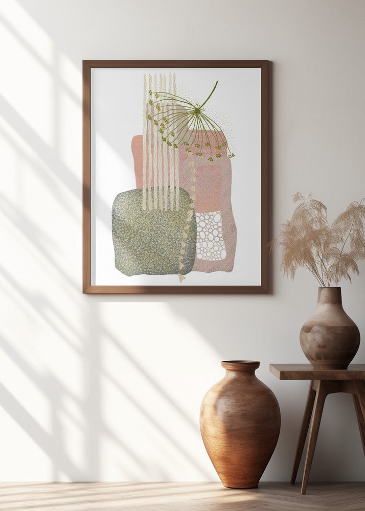 Art Prints of Delicate Pink and Green-3