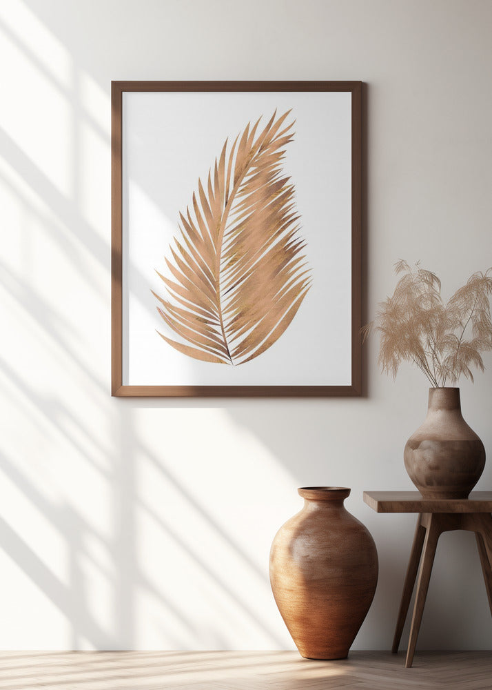 Copper gold palm leaf 6