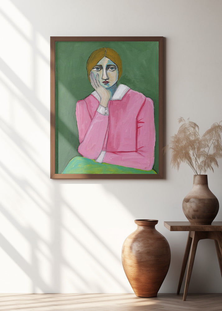 Vintage Lady in pink