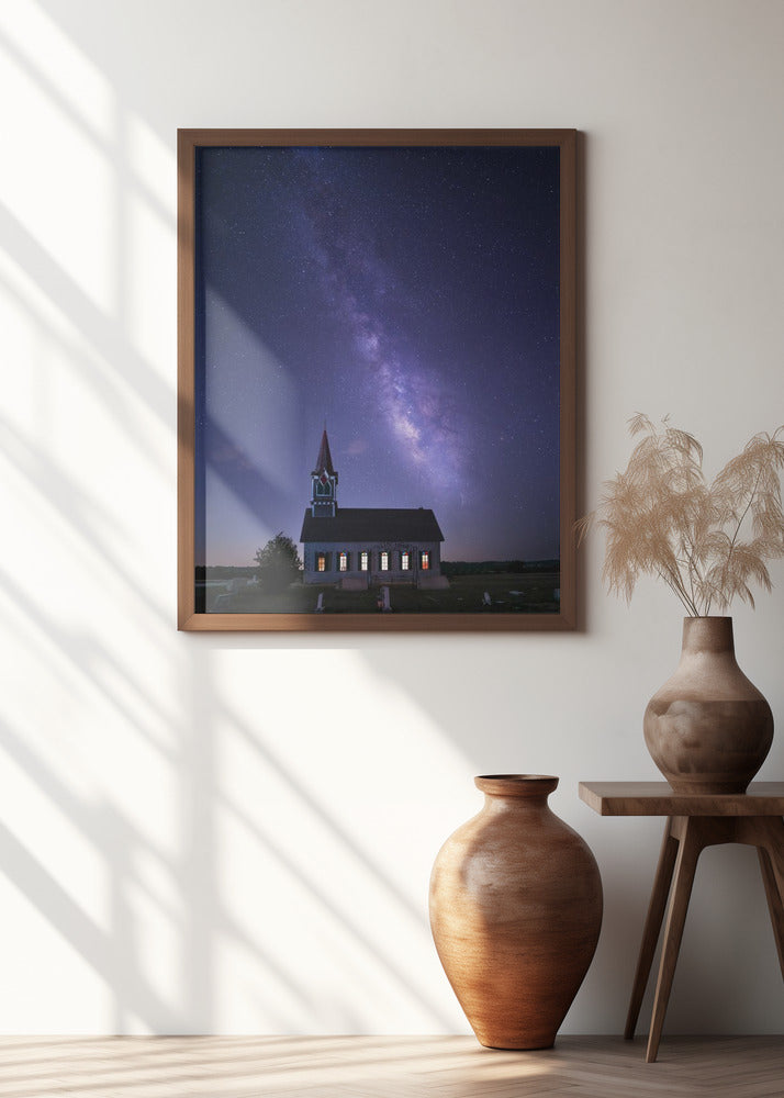 A Church under Milky Way