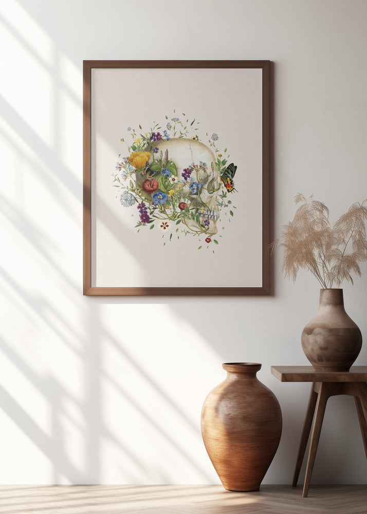 Floral skull