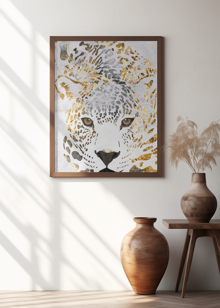 Grunge jaguar gold