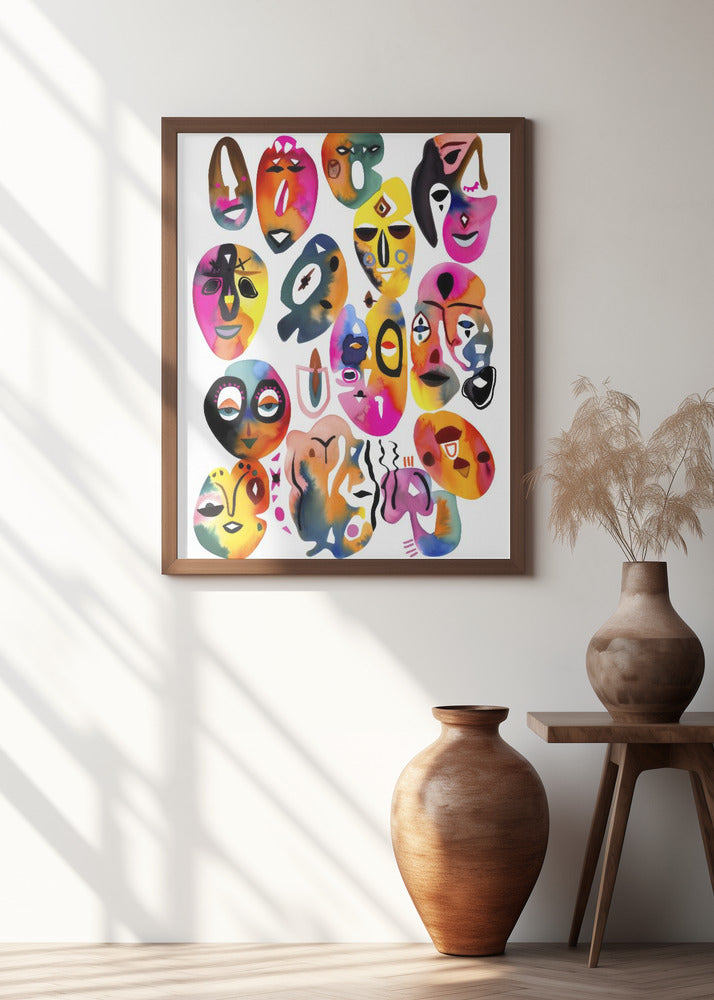 Vivid Faces Collage