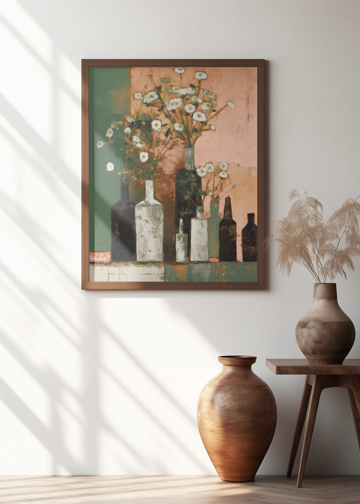 Bottles And Flowers