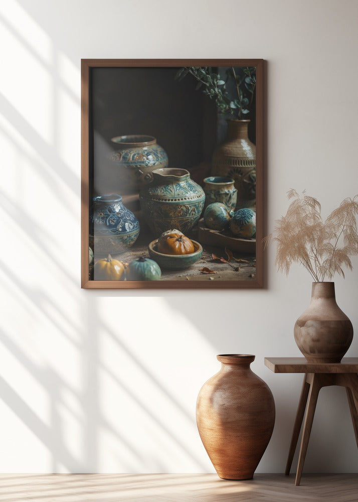 Ceramic Harvest Scene
