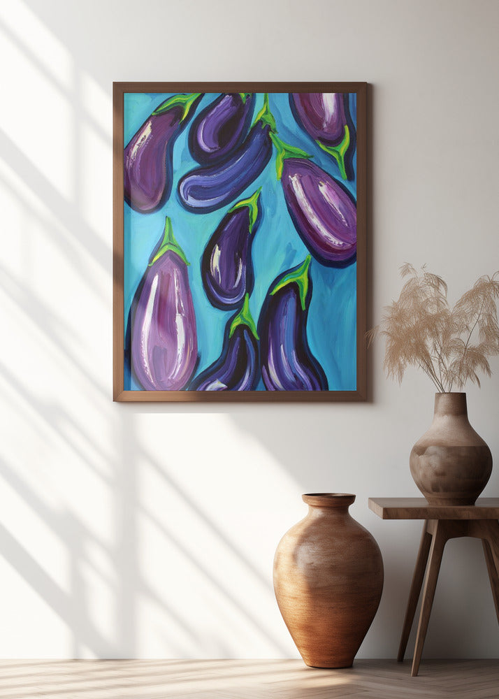 Aubergines Rain