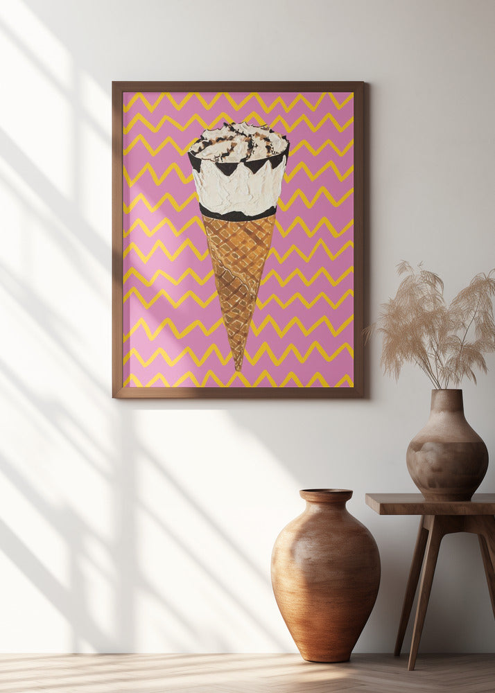 Art Prints of Cornetto Pink