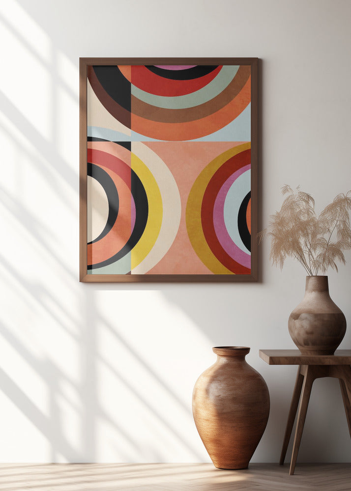 Warm Colors Bauhaus Geometry3