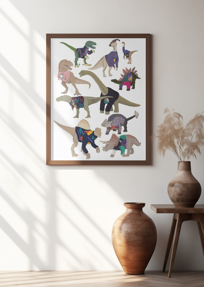 Dinosaurs In 80s Jumpers