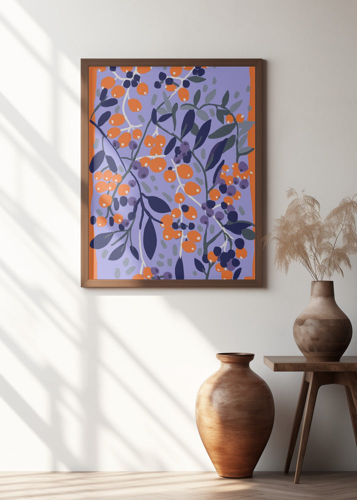 Blue And Orange Berries
