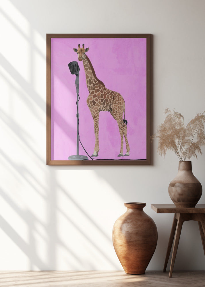 Giraffe Microphone Pink 01