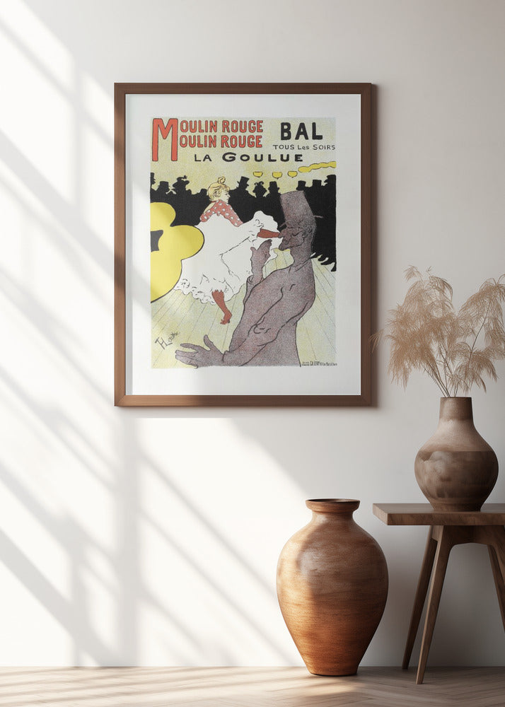Affiche Pour Le Moulin Rouge la Goulue (1898
