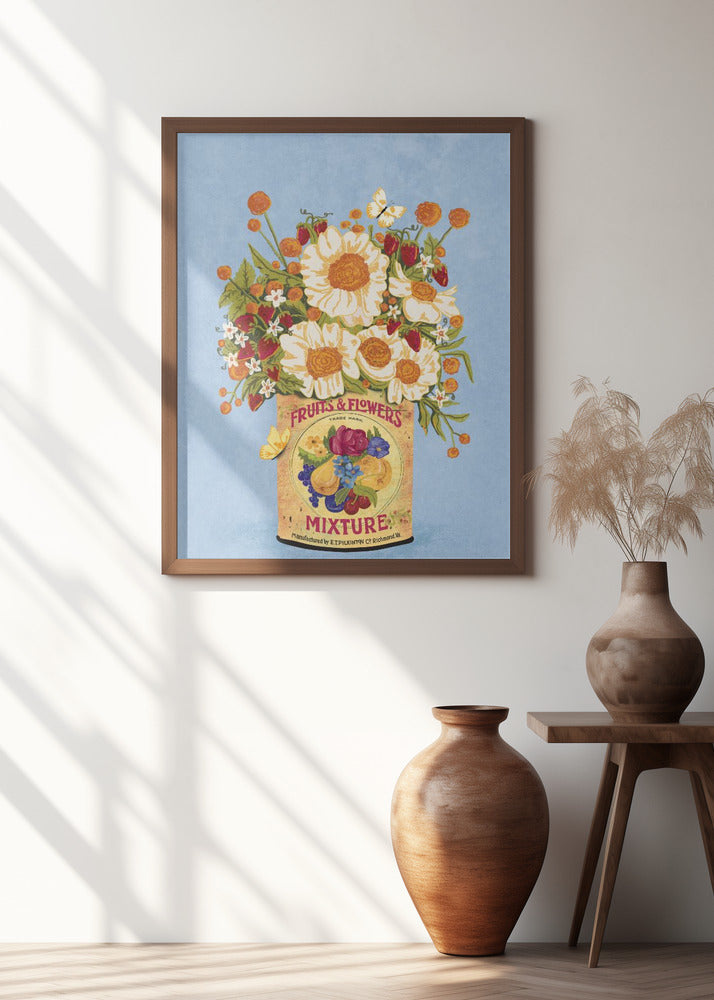 Flowers In a Vintage Tea Can