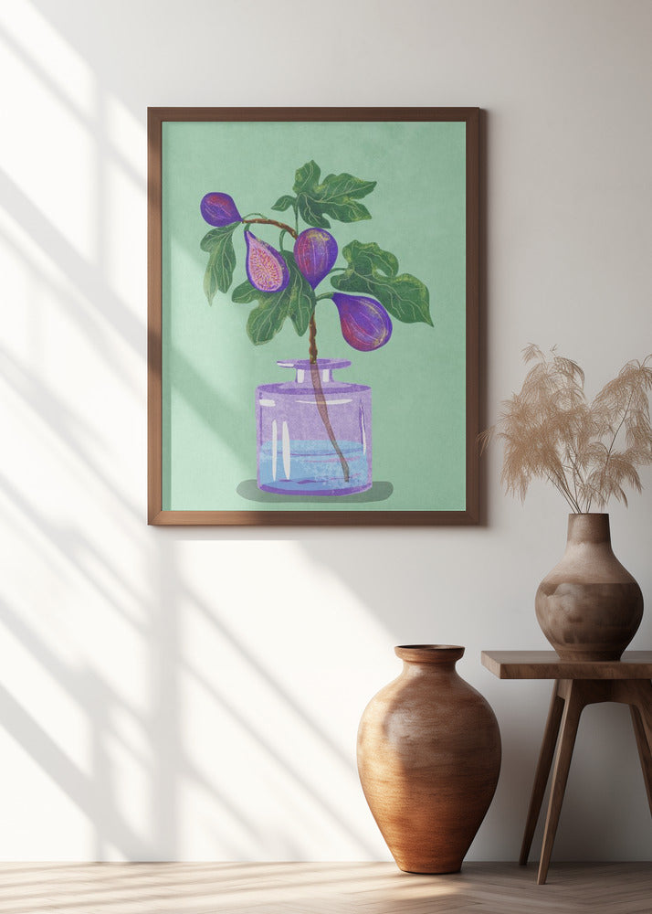 Figs Branch In Vase