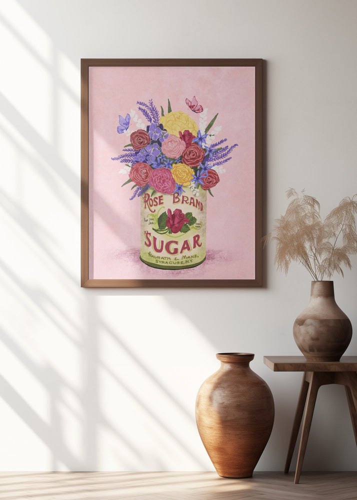 Flowers In a vintage Can