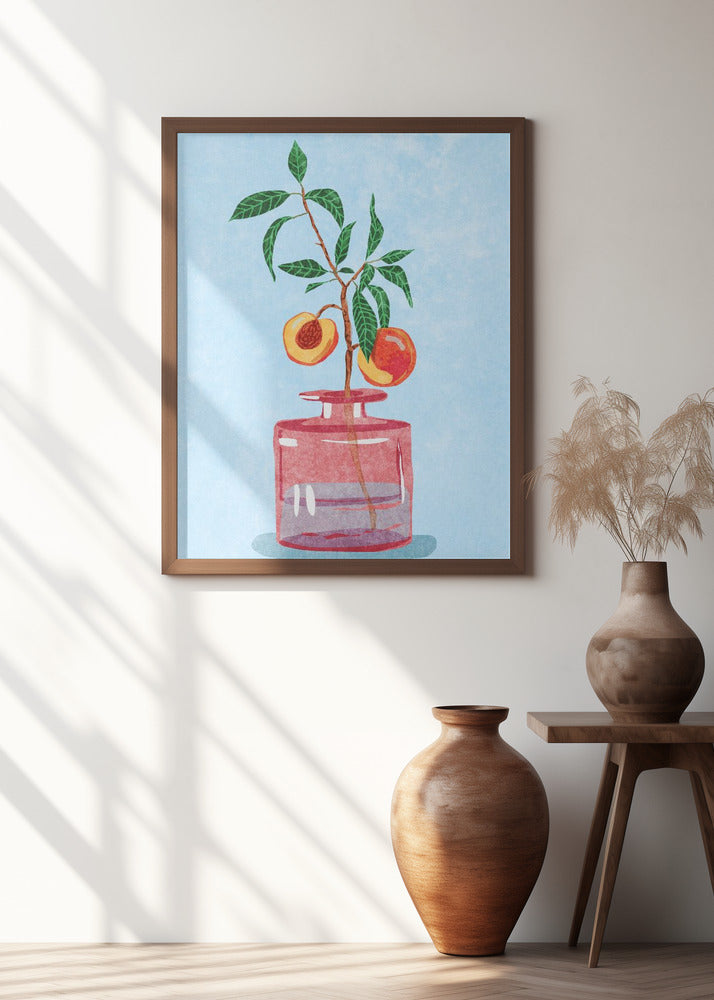 Peach Tree in Vase