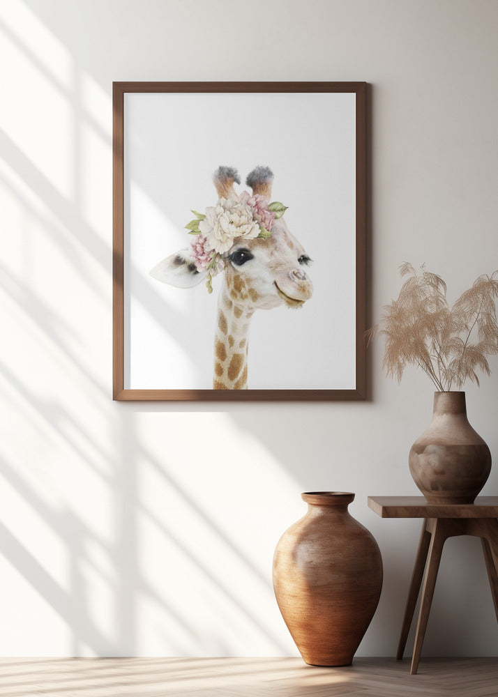 Floral Baby Giraffe