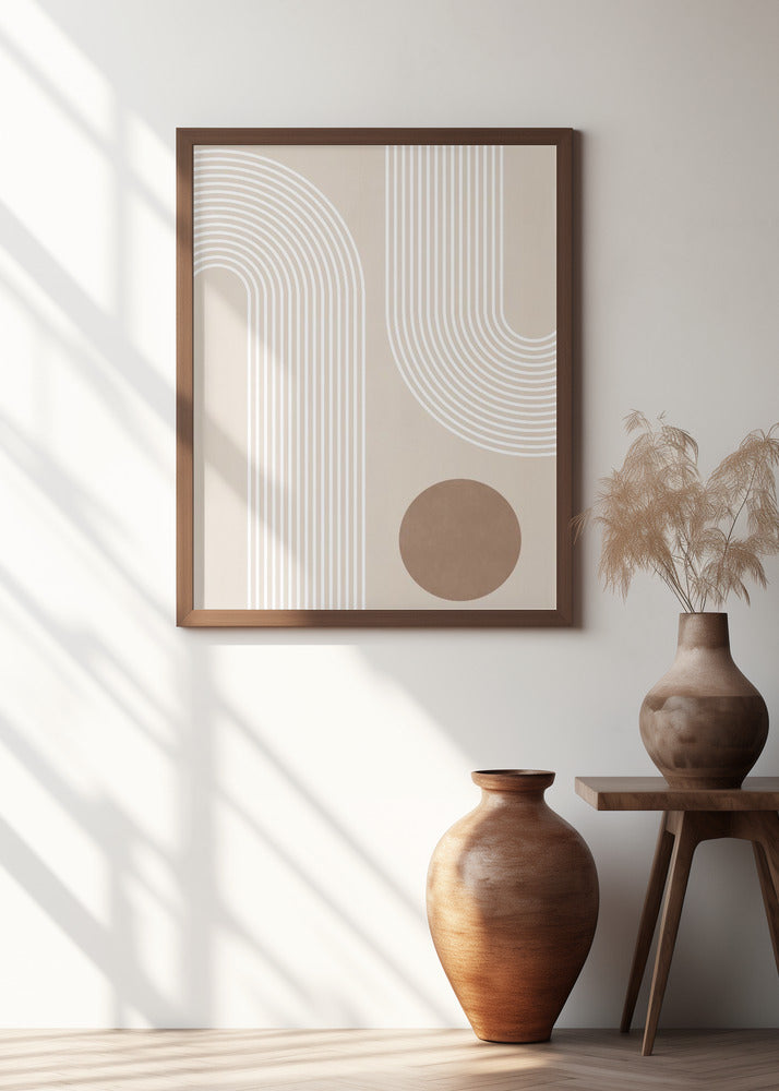 Beige Arc Poster
