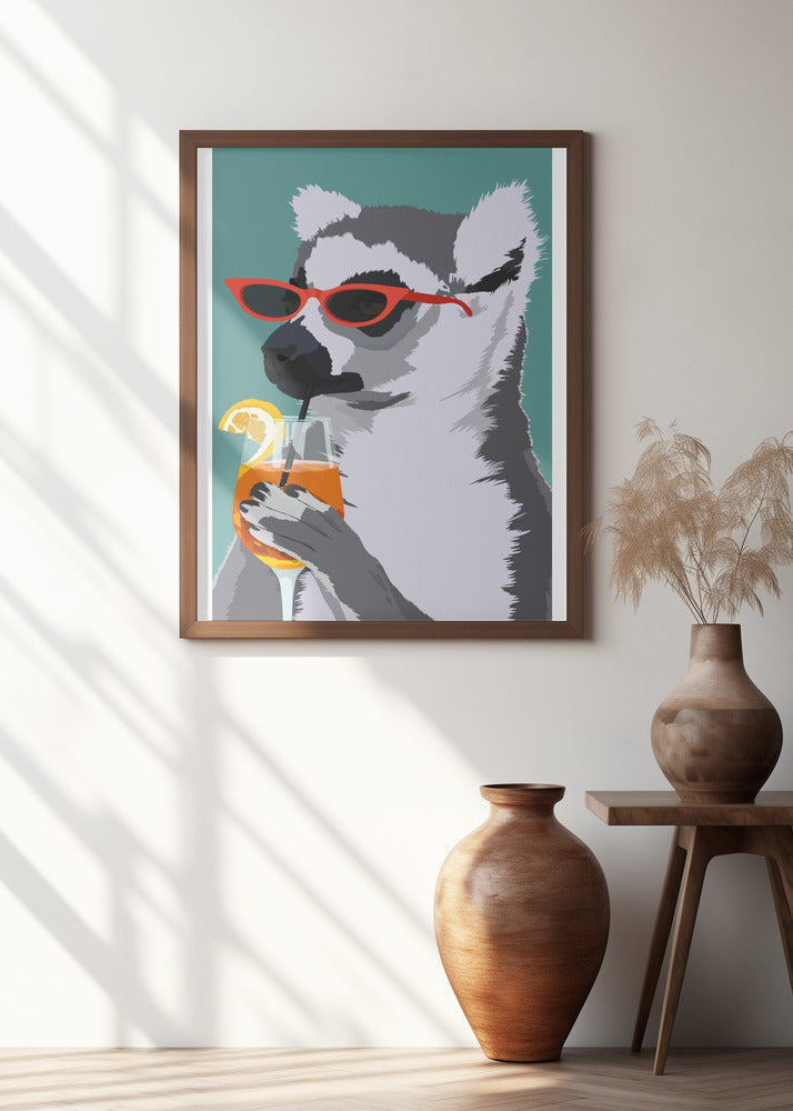 Jugdy Lemur with Drink