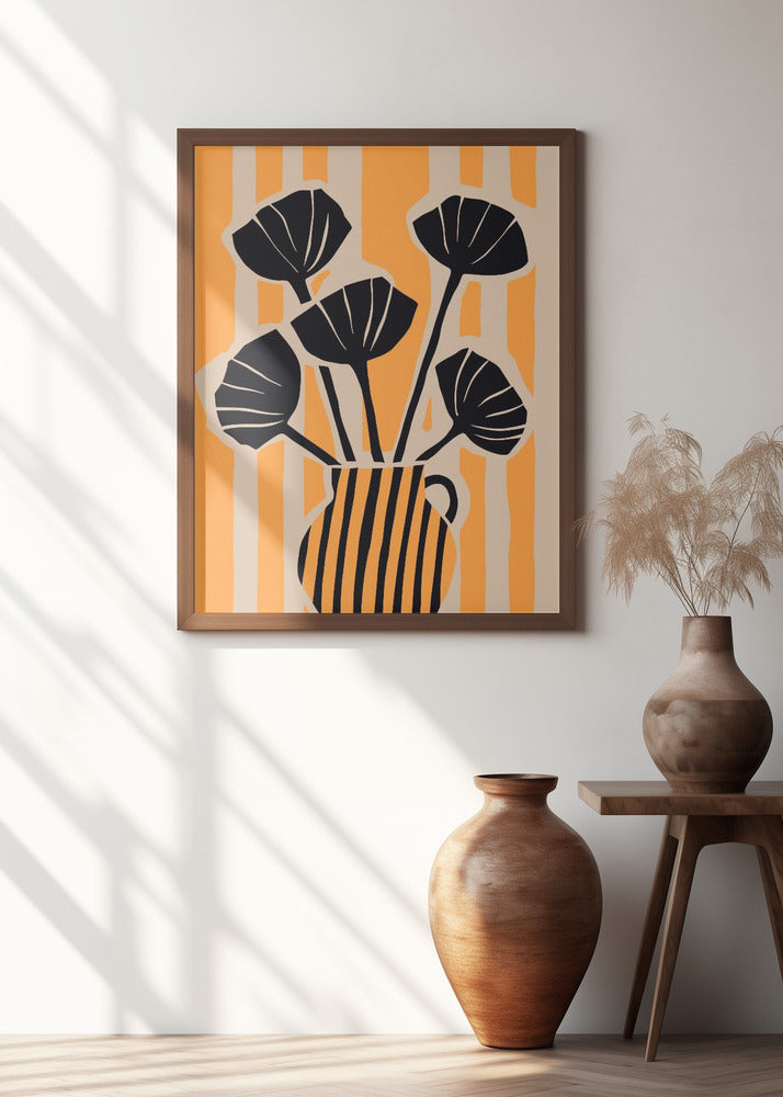 Bold Floral Stripes
