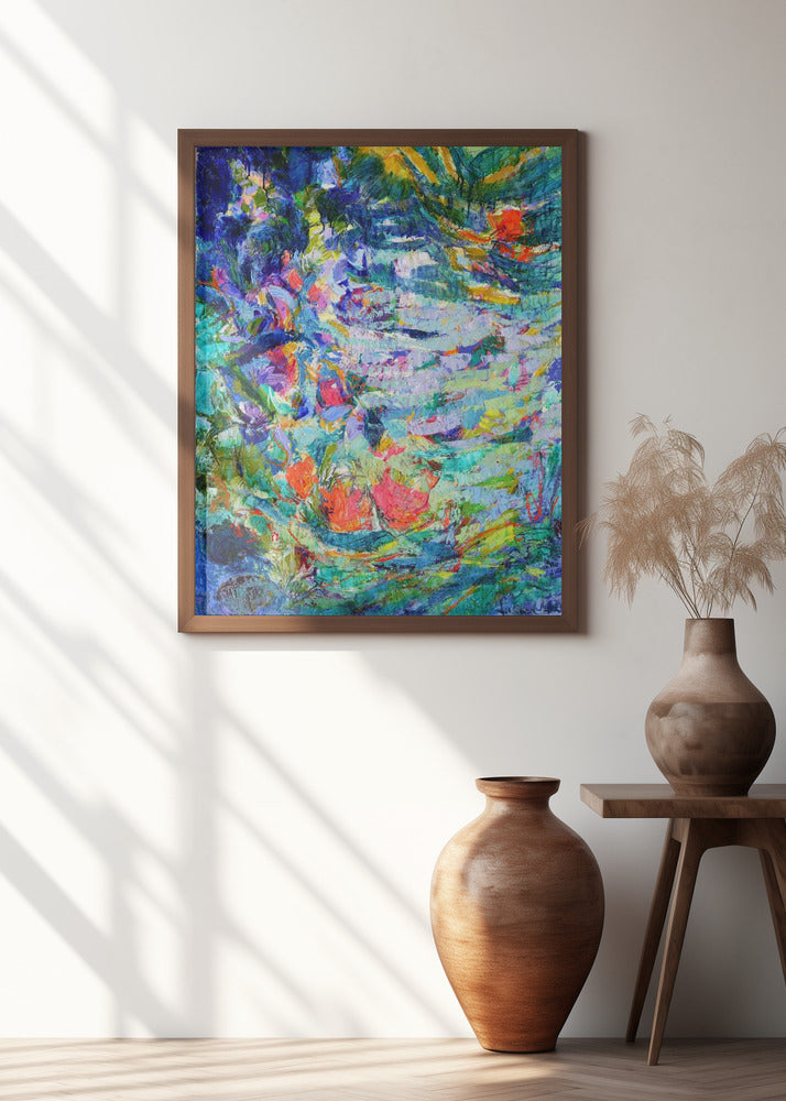 Luminous Petal Cascade
