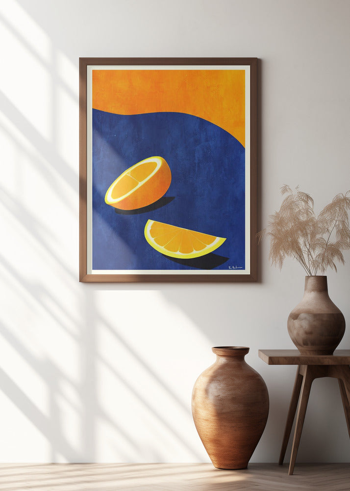 Art Prints of Petit Déjeuner, Deux Oranges
