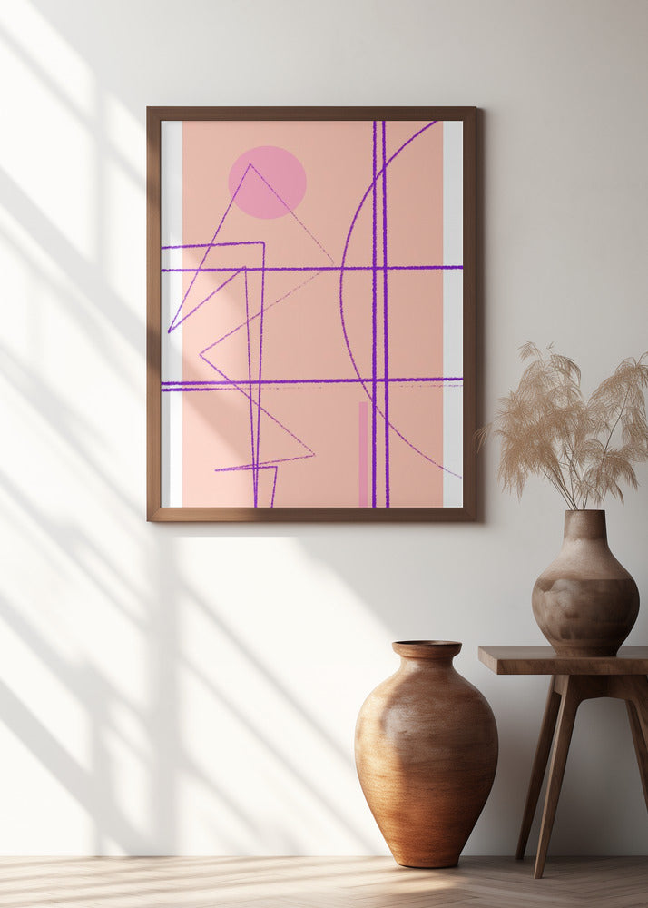 Pink Geometric Dance