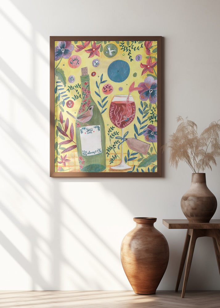 Art Prints of Mermaid Wine