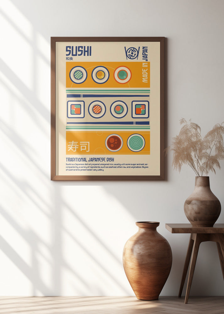 Art Prints of Sushi Japanese Food Print