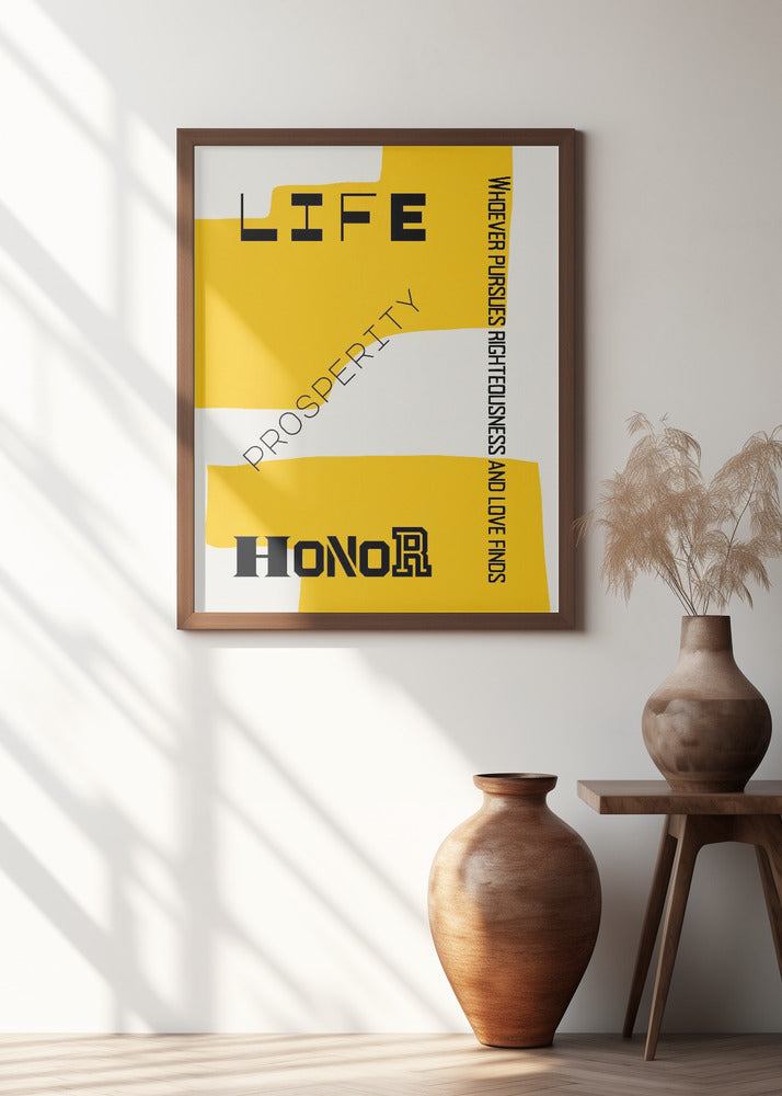 Bible verse - Life prosperity and Honor