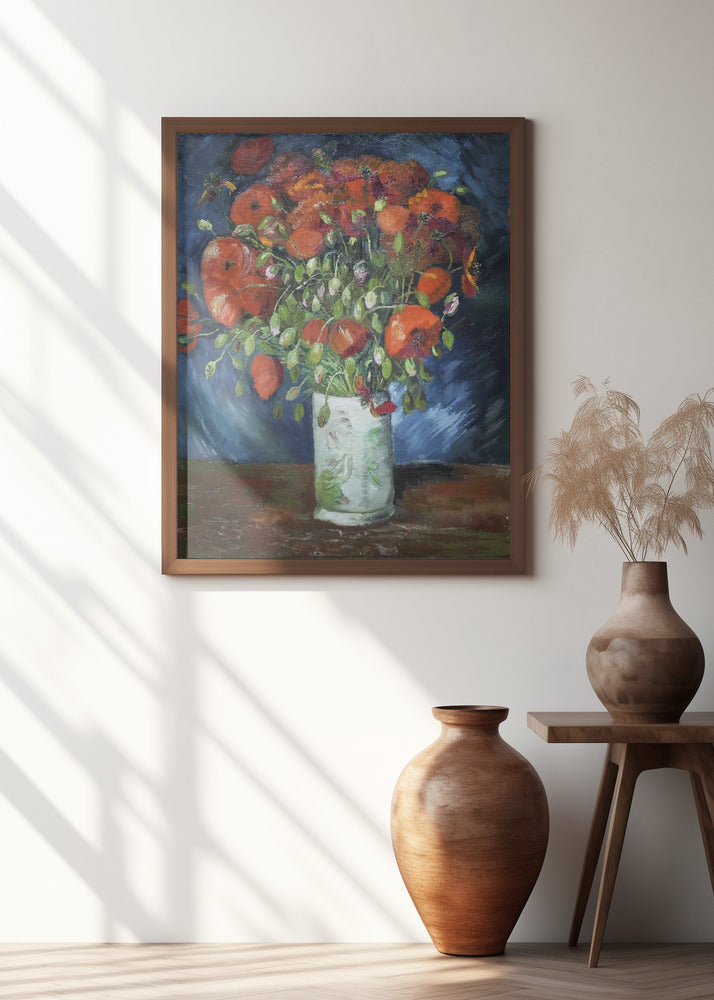 Vincent Van Gogh's Vase With Poppies (1886)