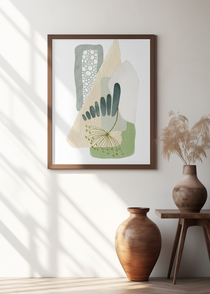 Art Prints of Green Shapes 1