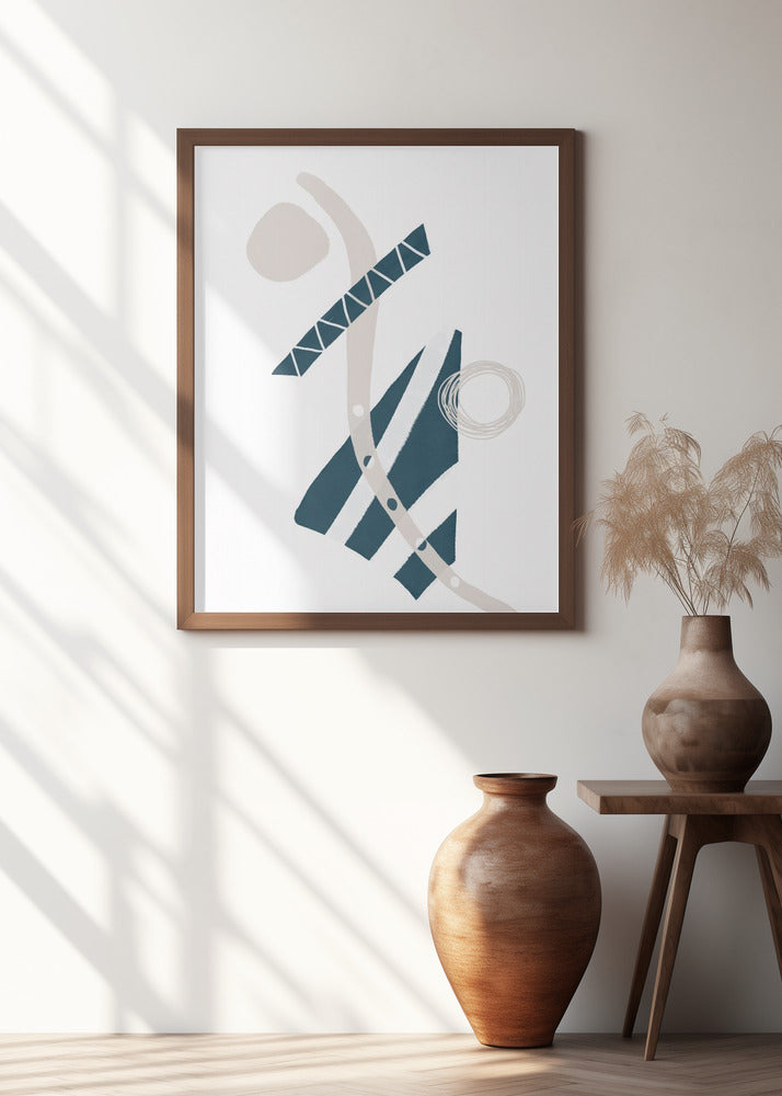 Art Prints of Abstract inky shapes no. 7 - Fun