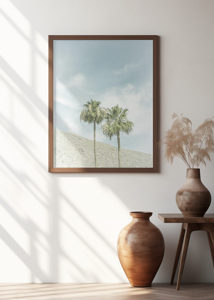 Vintage Palm Trees in the desert