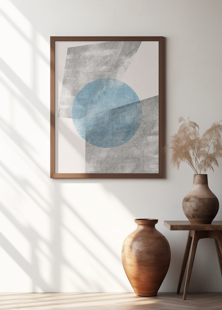 Blue Geometric Modern Object