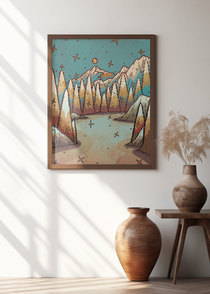 Winter of Gold and Blue