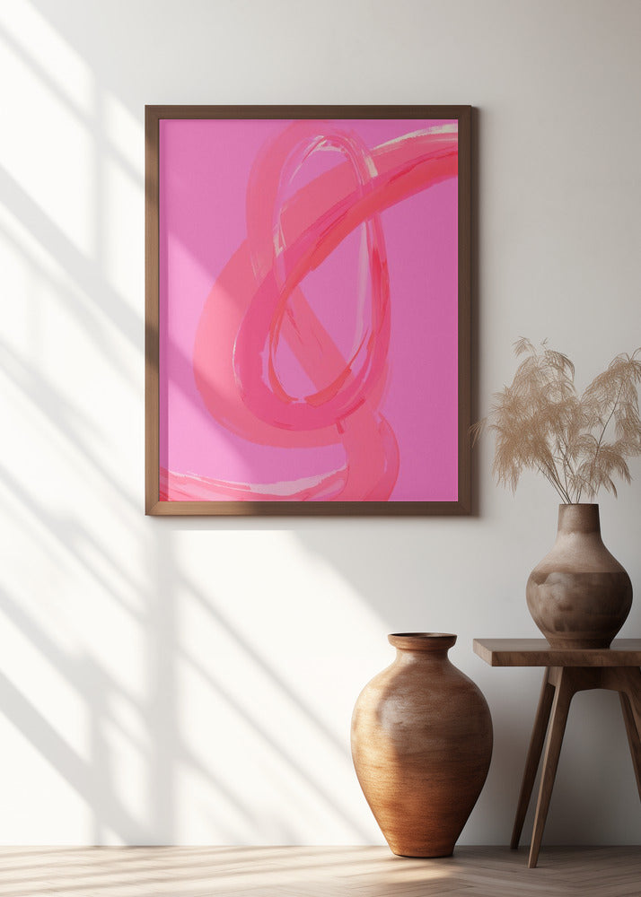 Vibrant Pink Swirls