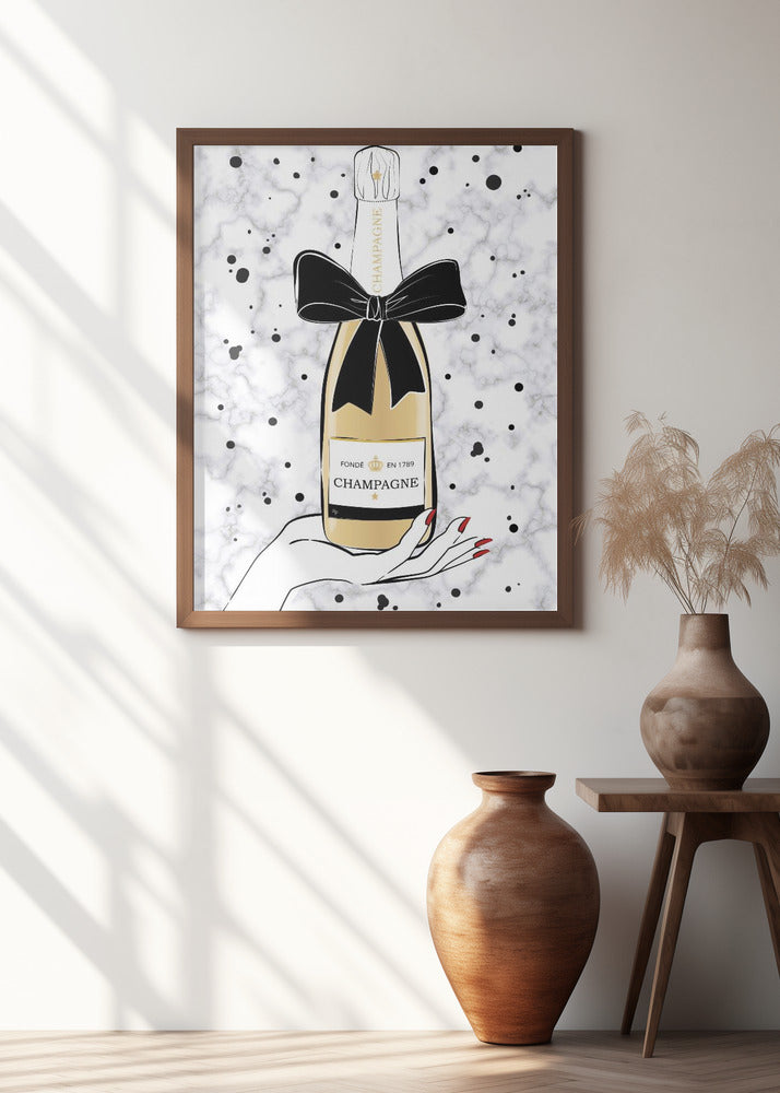 Holding Champagne