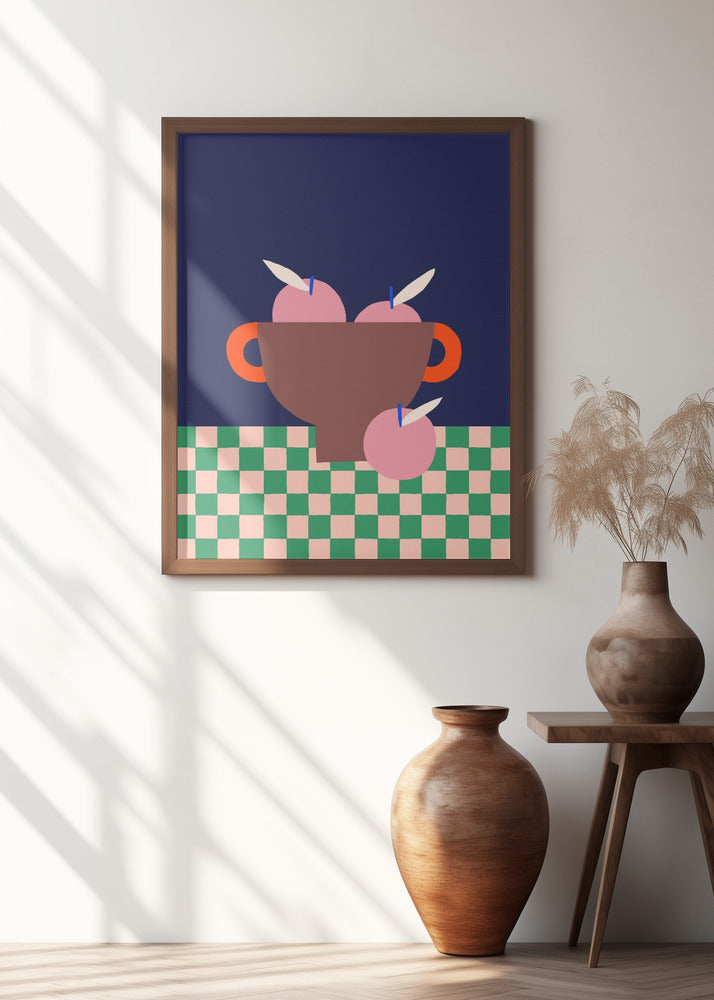 Fruit Bowl with Pink Apples