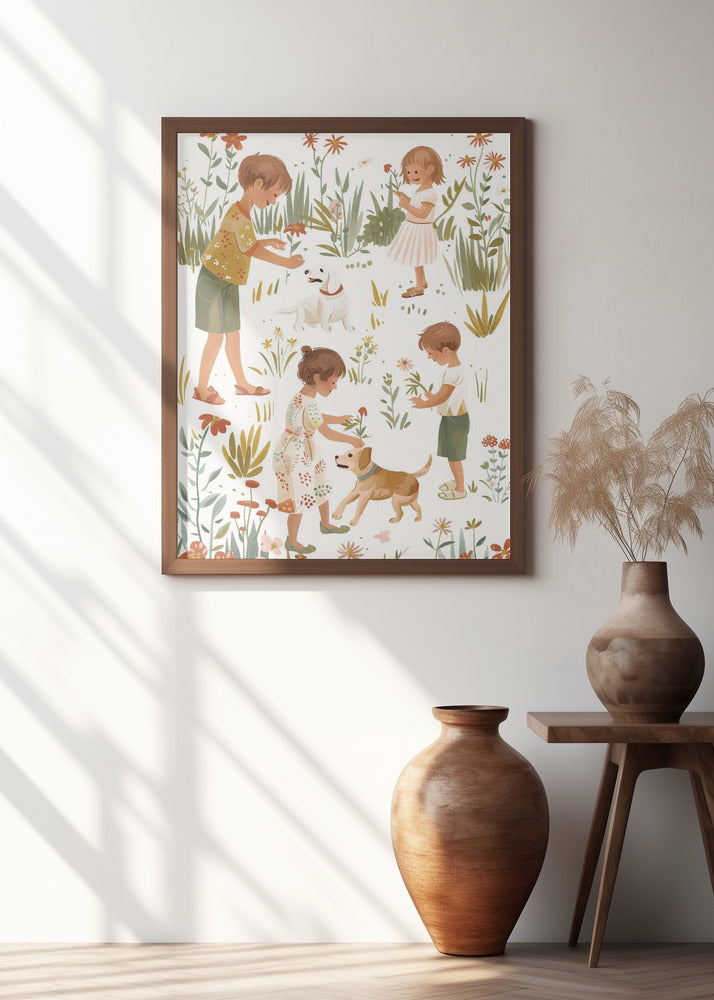 Kids Retro Illustration
