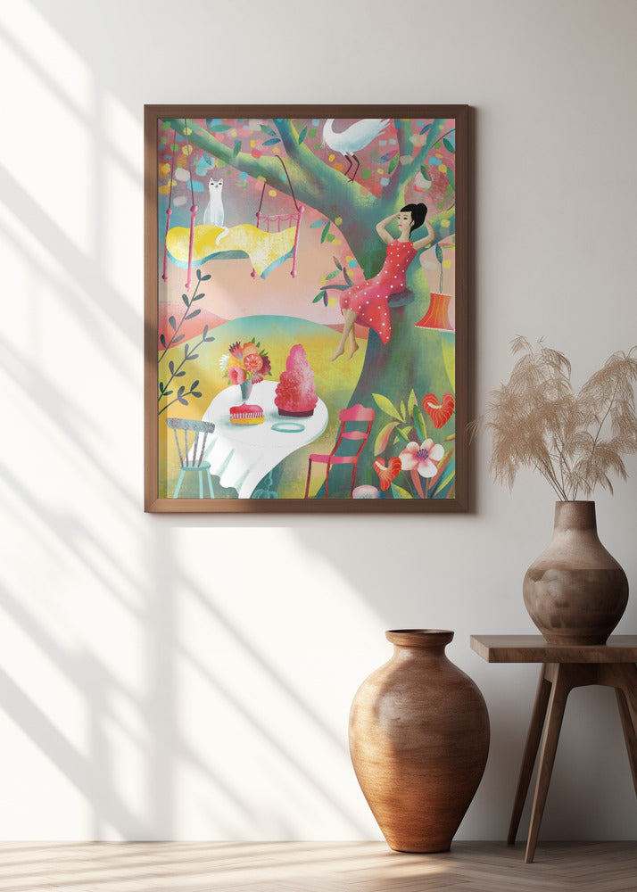 Woman In A Tree