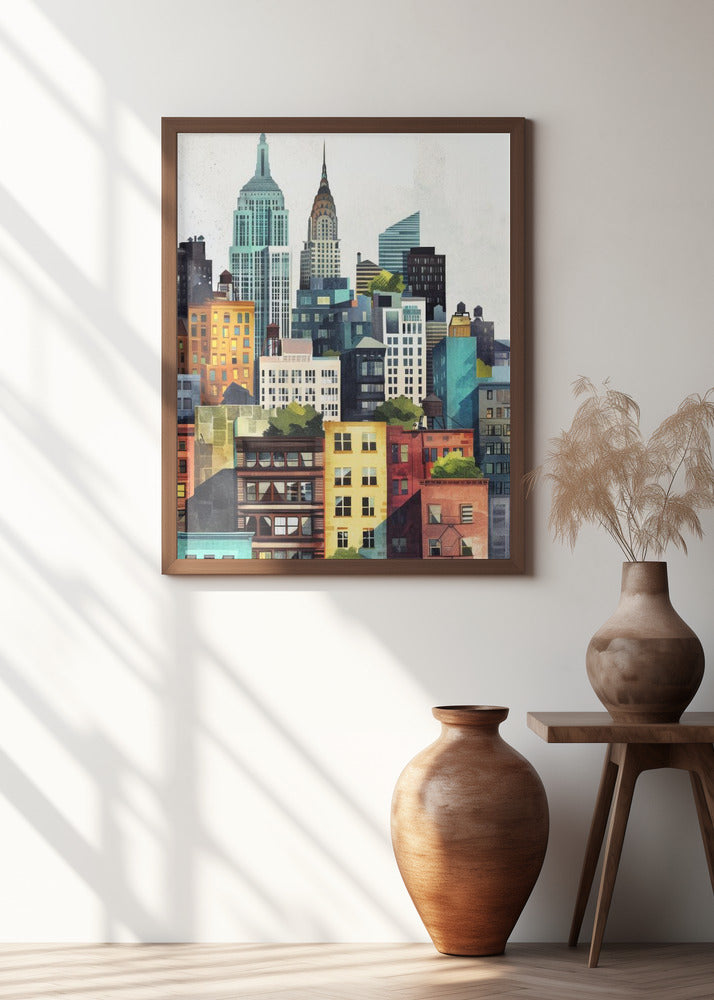New York City  Watercolor Digital Painting (2)