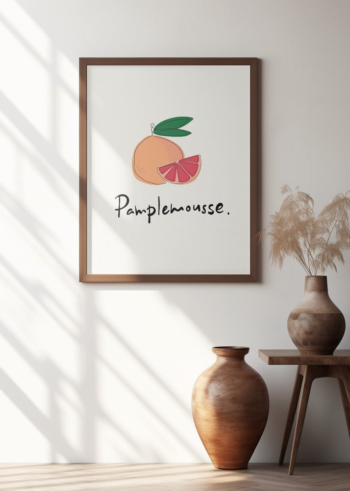 Modern French Fruits Collection "Grapefruit / Pamplemousse"